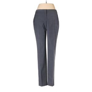 ELIE TAHARI Gray Straight Leg Boyfriend Pants w/ Black Trim - Size 6
